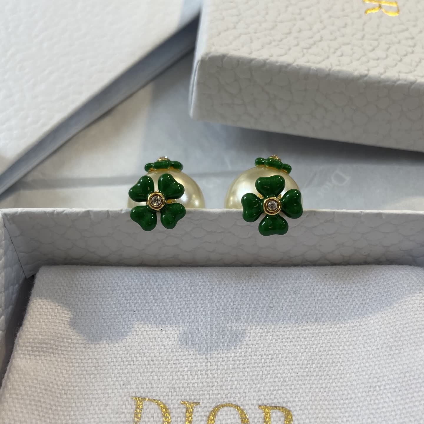 Van Cleef & Arpels Pearl Clover Stud Earrings